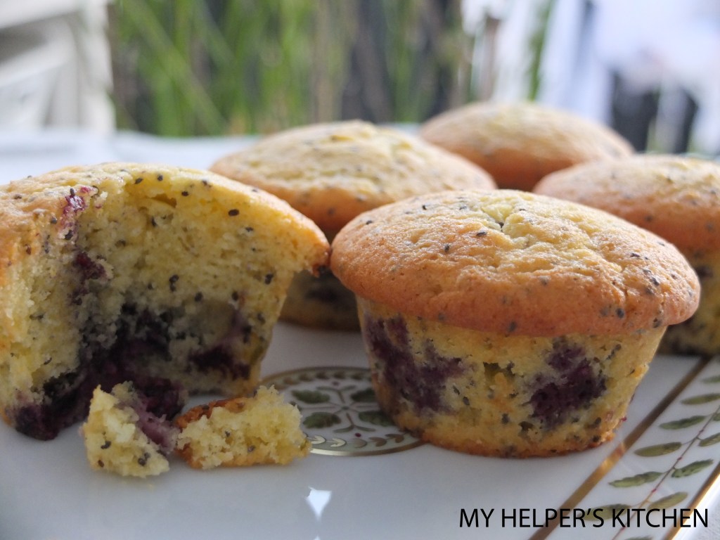 Chia seeds and blueberry&nbsp;muffins